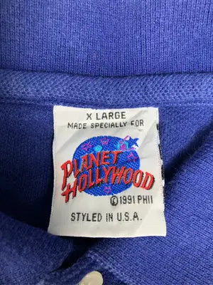 planet hollywood/プラネットハリウッド/ポロシャツ/トップス/ブルー/X LARGE