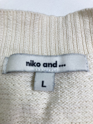 niko and .../ニコアンド/カーディガン/ボレロ/トップス/アイボリー/L