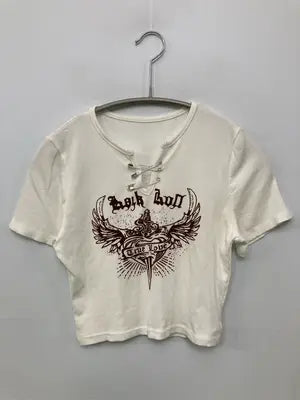 VOLCAN&APHRODITE/ヴォルカンアンドアフロディーテ/Tシャツ/カットソー/トップス/ホワイト/FREE
