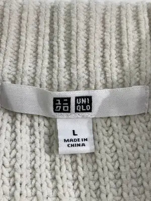 UNIQLO/ユニクロ/ニット/セーター/トップス/アイボリー/L