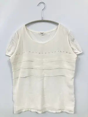 NATURAL BEAUTY BASIC/ナチュラルビューティーベーシック/Tシャツ/カットソー/トップス/ホワイト/M