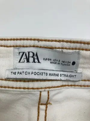 ZARA/ザラ/デニムパンツ/パンツ/ホワイト/EUR34