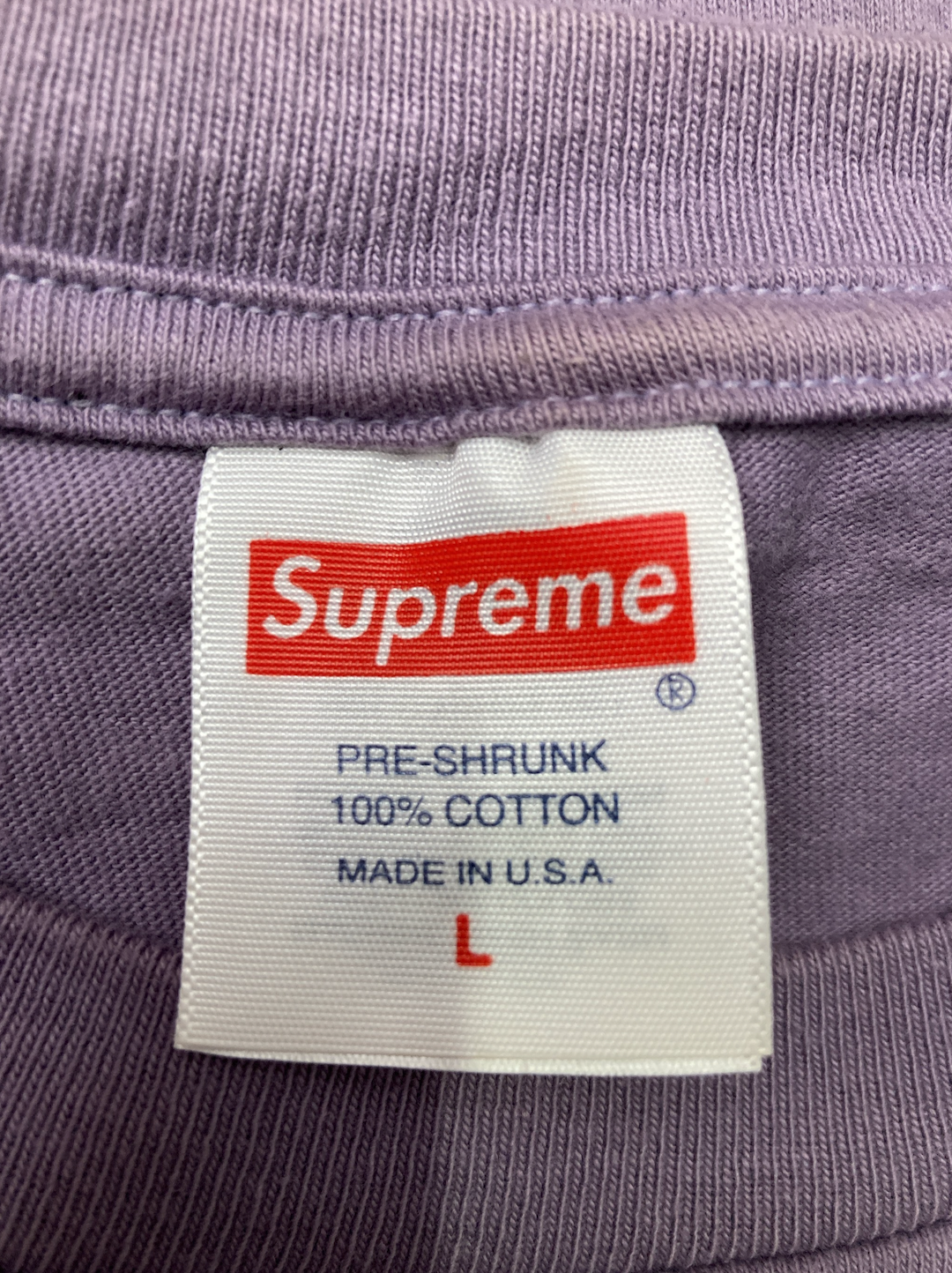 Supreme/シュプリーム/Tシャツ/カットソー/トップス/パープル/L