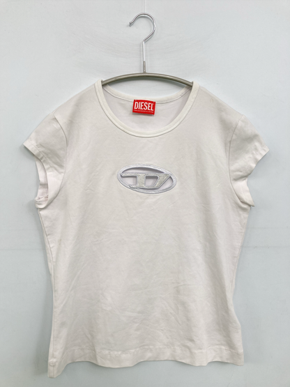 DIESEL/ディーゼル/Tシャツ/カットソー/トップス/ホワイト/M