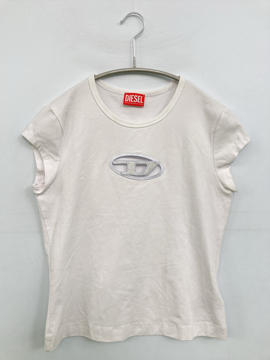 DIESEL/ディーゼル/Tシャツ/カットソー/トップス/ホワイト/M