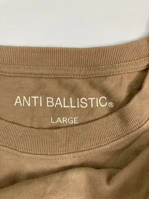 ANTI BALLISTIC/Tシャツ/カットソー/トップス/ブラウン/LARGE