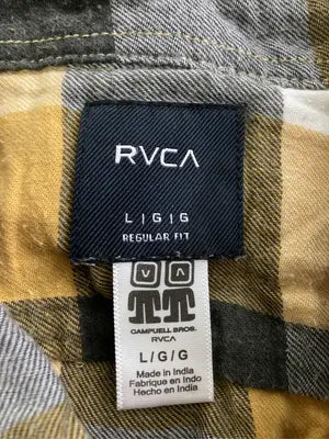 RVCA/ルーカ/シャツ/ブラウス/トップス/ブラウン/L
