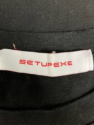 SETUPEXE/Tシャツ/カットソー/トップス/ブラック
