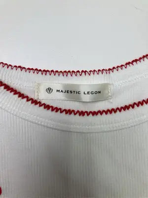 MAJESTIC LEGON/マジェスティックレゴン/Tシャツ/カットソー/トップス/ホワイト/M