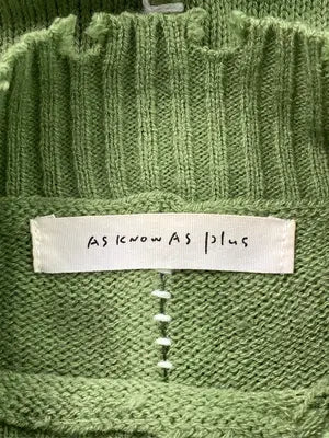 As know as plus/アズノゥアズプラス/ニット/セーター/トップス/グリーン/F