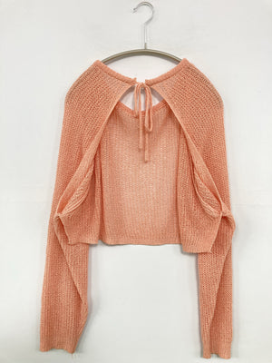 カーディガン/ボレロ/トップス/オレンジ