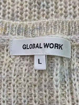 GLOBAL WORK/グローバルワーク/ニット/セーター/トップス/ベージュ/L