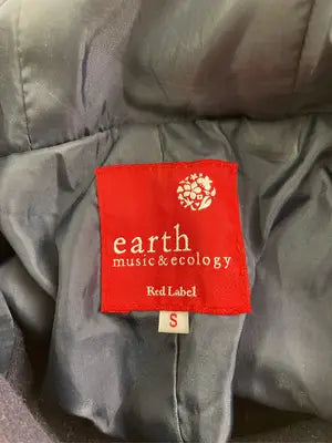 earth music&ecology/アースミュージックアンドエコロジー/ノーカラーコート/ジャケット/アウター/ブラック/S