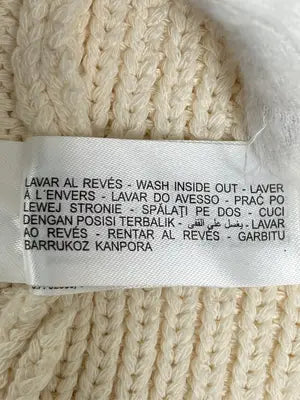 ZARA/ザラ/ニット/セーター/トップス/アイボリー/USA L