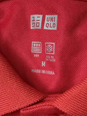 UNIQLO/ユニクロ/ポロシャツ/トップス/レッド/M