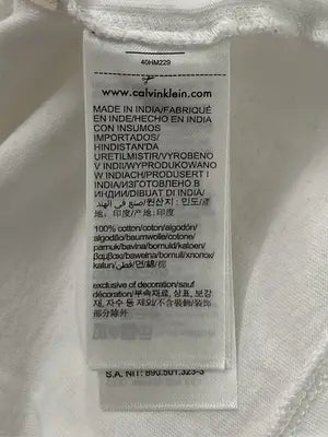 Calvin Klein Jeans/カルバンクラインジーンズ/Tシャツ/カットソー/トップス/ホワイト/M
