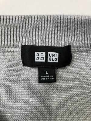 UNIQLO/ユニクロ/ニット/セーター/トップス/グレー/L