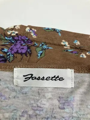 Fossette/Tシャツ/カットソー/トップス/ブラウン/M
