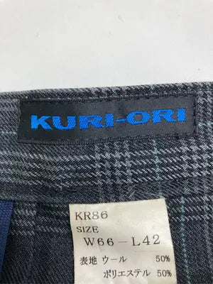 KURI-ORI/ショート/ミニスカート/スカート/グレー/W66-L42