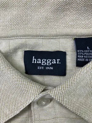 Haggar/ハガー/ポロシャツ/トップス/ベージュ/L