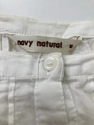 navy natural/ネイビーナチュラル/シャツ/ブラウス/トップス/ホワイト/M