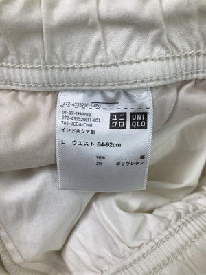 UNIQLO/ユニクロ/スラックス/パンツ/ホワイト/L