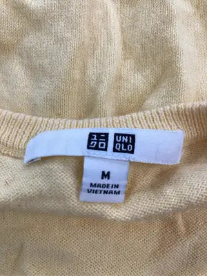 UNIQLO/ユニクロ/ニット/セーター/トップス/イエロー/M