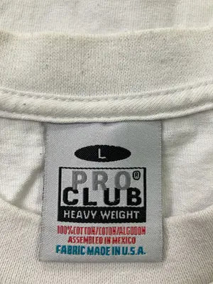 PRO CLUB/Tシャツ/カットソー/トップス/ホワイト/L