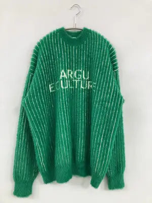 ARGUECULTURE/ニット/セーター/トップス/グリーン/XL