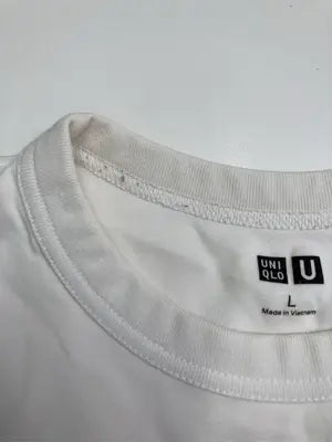 UNIQLO/ユニクロ/Tシャツ/カットソー/トップス/ホワイト/L