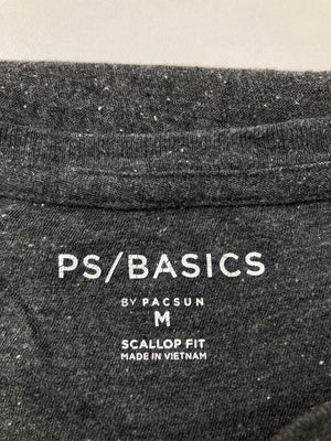 PS/BASICS/Tシャツ/カットソー/トップス/グレー/M