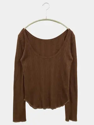 MOUSSY/マウジー/Tシャツ/カットソー/トップス/ブラウン/FREE