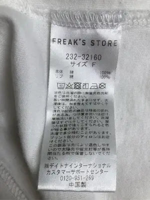 FREAK'S STORE/フリークスストア/Tシャツ/カットソー/トップス/ホワイト/F