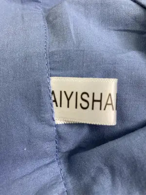 AIYISHANGFUSHI/シャツ/ブラウス/トップス/ブルー