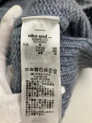 niko and .../ニコアンド/ニット/セーター/トップス/グレー/M