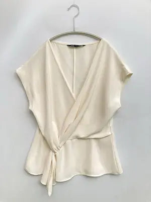 ZARA/ザラ/Tシャツ/カットソー/トップス/ホワイト/EUR S