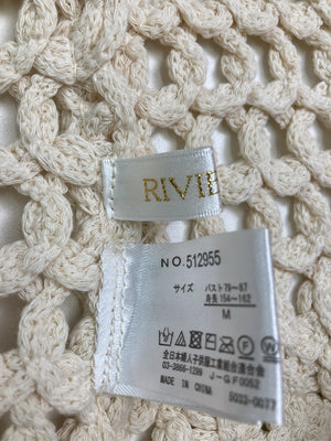 RIVIETTA/ベスト/トップス/アイボリー/M   バスト79～87　身長154～162