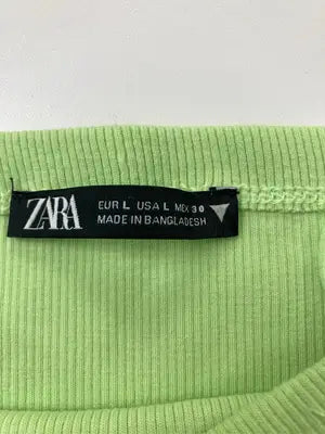 ZARA/ザラ/キャミソール/トップス/ライトグリーン/EUR L/USA L/MEX 30