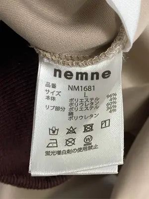 nemne/ネンネ/ジャージ/トラックジャケット/トップス/ベージュ/L