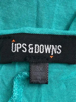 UPS & DOWNS/Tシャツ/カットソー/トップス/グリーン/3X