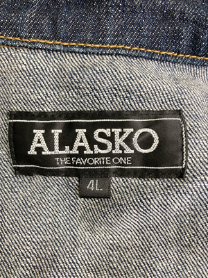 ALASKO/アラスコ/デニムジャケット/ジャケット/アウター/ネイビー/4L