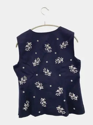 Talbots petites/ベスト/トップス/ネイビー/4