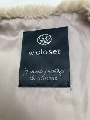 w closet/ダブルクローゼット/ベスト/トップス/ブラウン/F