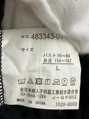 Tシャツ/カットソー/トップス/ブラック/L