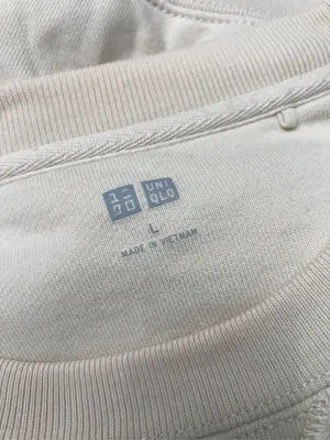 UNIQLO/ユニクロ/スウェット/トップス/アイボリー/L