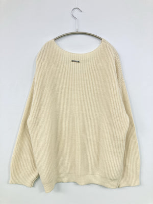 mily bilet/ニット/セーター/トップス/アイボリー/L