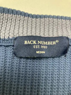 BACK NUMBER/バックナンバー/ニット/セーター/トップス/ブルー/MEDIUM