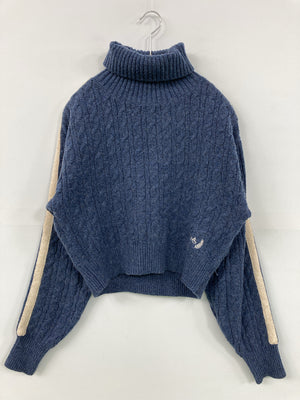 MOUSSY/マウジー/ニット/セーター/トップス/ネイビー/F