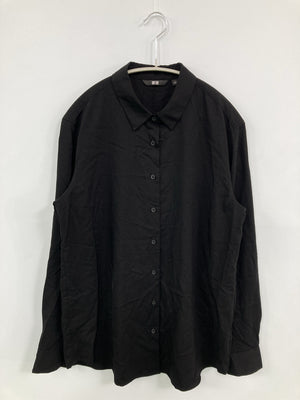 UNIQLO/ユニクロ/シャツ/ブラウス/トップス/ブラック/L