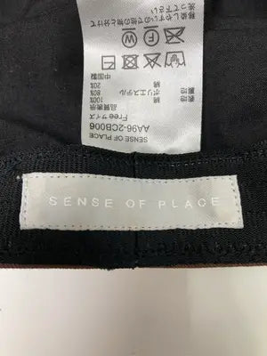 SENSE OF PLACE/センスオブプレイス/ハンチング/ベレー帽/帽子/ブラック/Free